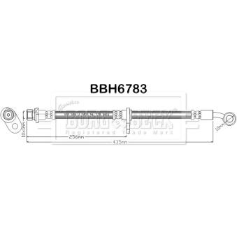 Flexible de frein BORG & BECK OEM 01465S10010