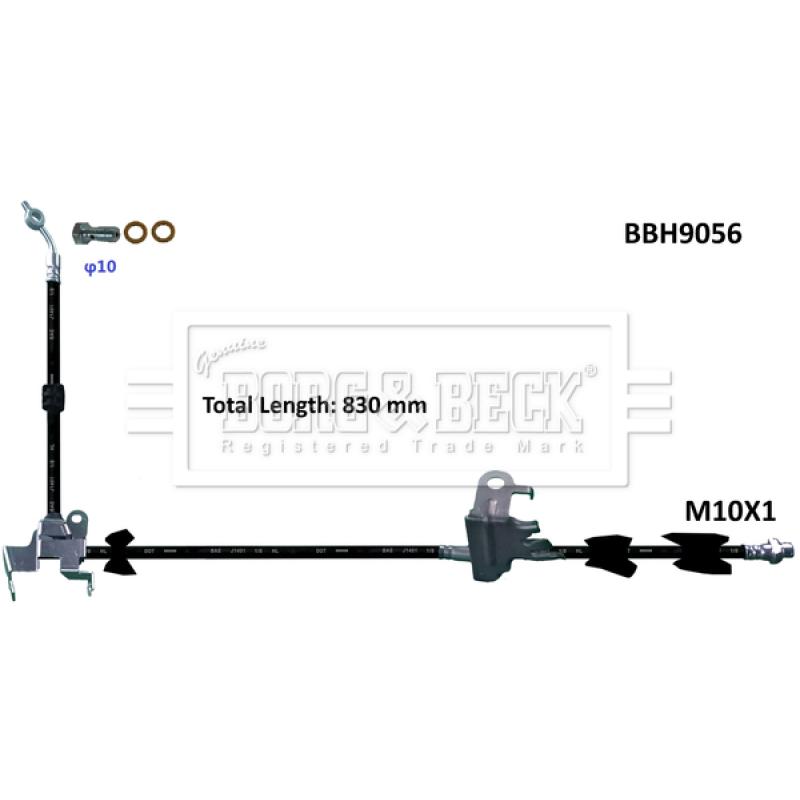 Flexible de frein BORG & BECK BBH9056 - Visuel 1