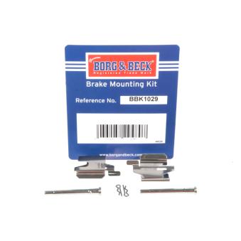 Kit d'accessoires, plaquette de frein à disque BORG & BECK BBK1029