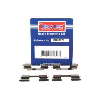 Kit d'accessoires, plaquette de frein à disque BORG & BECK BBK1278