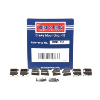 Kit d'accessoires, plaquette de frein à disque BORG & BECK BBK1338
