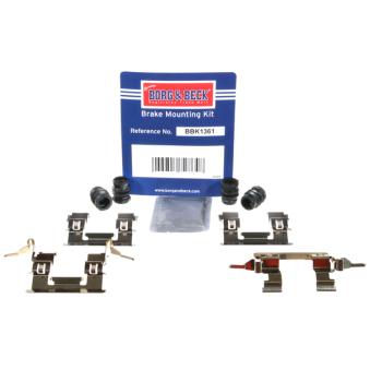 Kit d'accessoires, plaquette de frein à disque BORG & BECK [BBK1361]