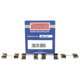 Kit d'accessoires, plaquette de frein à disque BORG & BECK BBK1367
