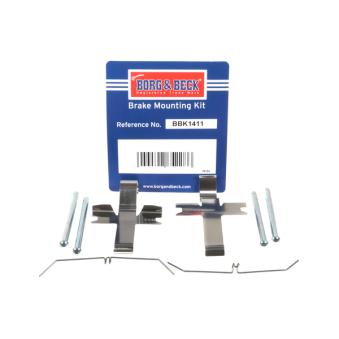 Kit d'accessoires, plaquette de frein à disque BORG & BECK [BBK1411]