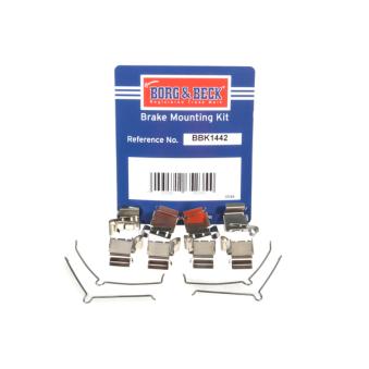 Kit d'accessoires, plaquette de frein à disque BORG & BECK BBK1442