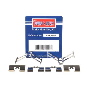 Kit d'accessoires, plaquette de frein à disque BORG & BECK BBK1490