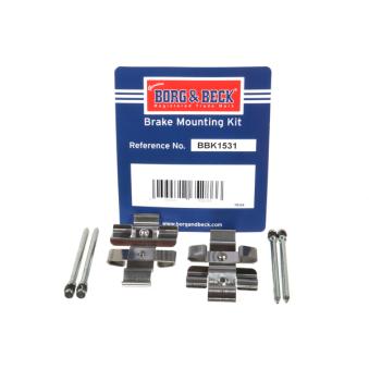 Kit d'accessoires, plaquette de frein à disque BORG & BECK BBK1531