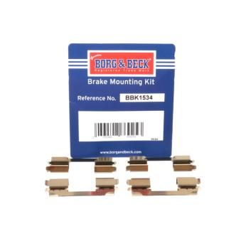 Kit d'accessoires, plaquette de frein à disque BORG & BECK BBK1534