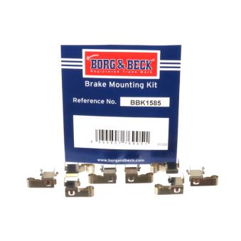 Kit d'accessoires, plaquette de frein à disque BORG & BECK [BBK1585]