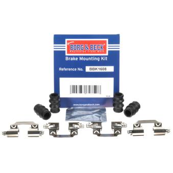 Kit d'accessoires, plaquette de frein à disque BORG & BECK [BBK1608]