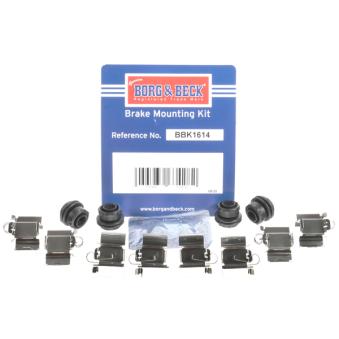 Kit d'accessoires, plaquette de frein à disque BORG & BECK [BBK1614]