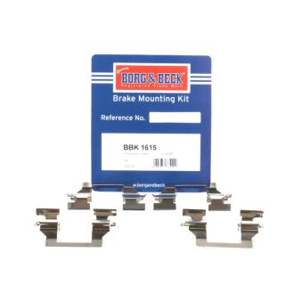 Kit d'accessoires, plaquette de frein à disque BORG & BECK BBK1615