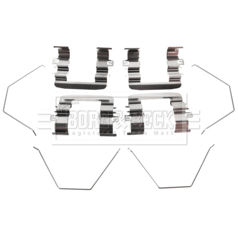 Kit d'accessoires, plaquette de frein à disque BORG & BECK BBK1617 - Visuel 1