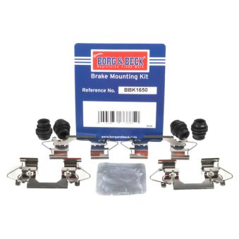 Kit d'accessoires, plaquette de frein à disque BORG & BECK BBK1650