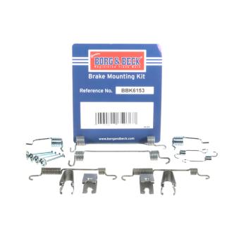 Kit d'accessoires, plaquette de frein à disque BORG & BECK BBK6153
