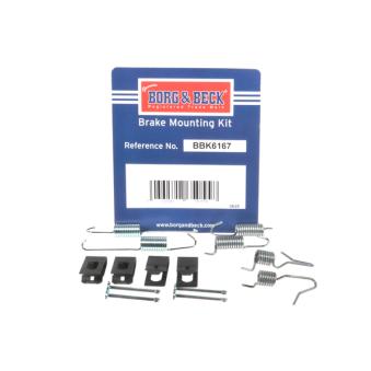 Kit d'accessoires, plaquette de frein à disque BORG & BECK BBK6167