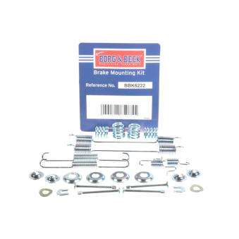 Kit d'accessoires, plaquette de frein à disque BORG & BECK BBK6222