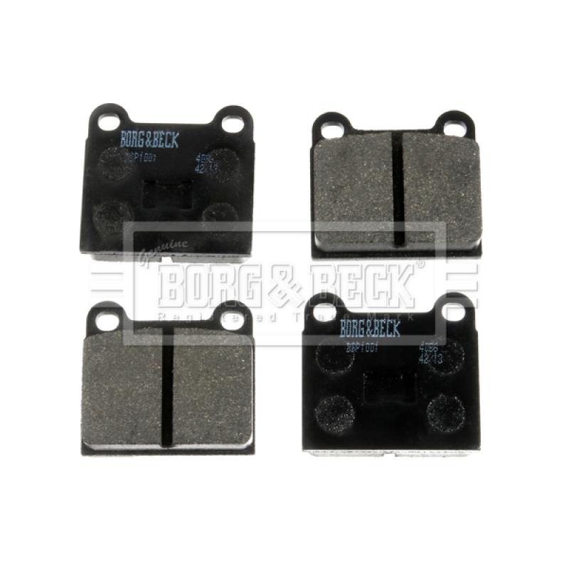 Jeu de 4 plaquettes de frein avant BORG & BECK BBP1001 - Visuel 1