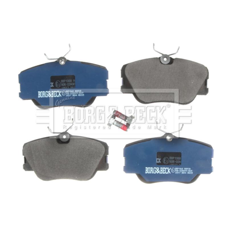 Jeu de 4 plaquettes de frein avant BORG & BECK BBP1068 - Visuel 1