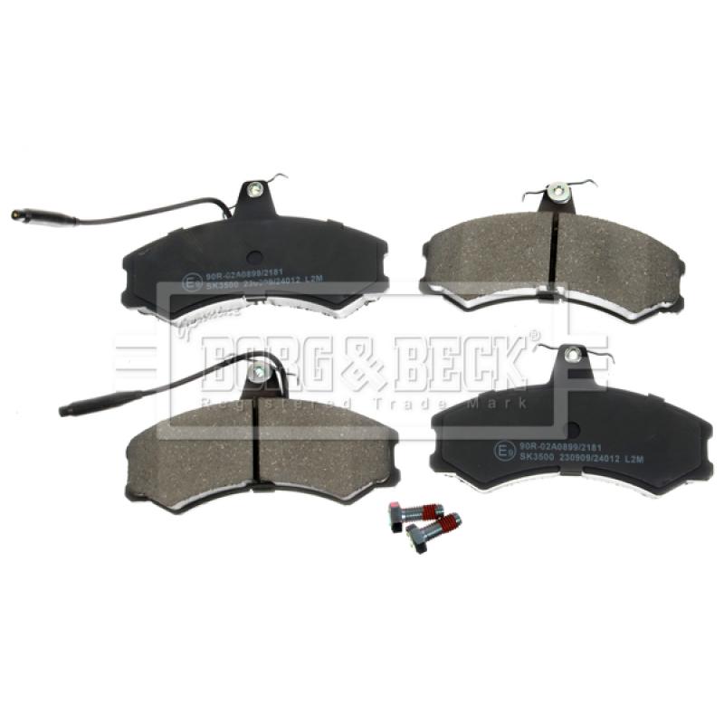 Jeu de 4 plaquettes de frein avant BORG & BECK BBP1082 - Visuel 1