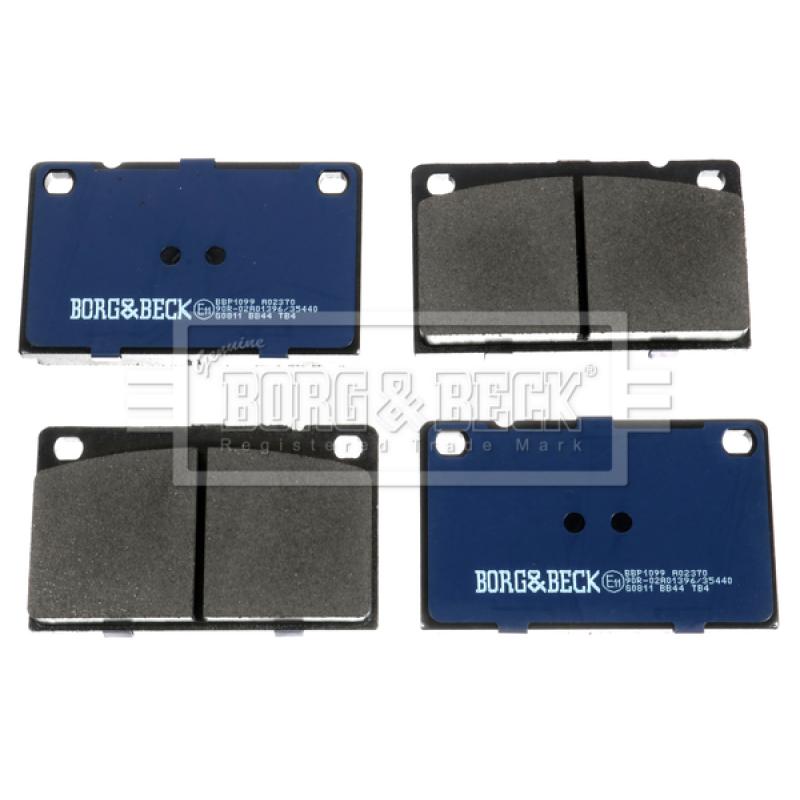Jeu de 4 plaquettes de frein avant BORG & BECK BBP1099 - Visuel 1