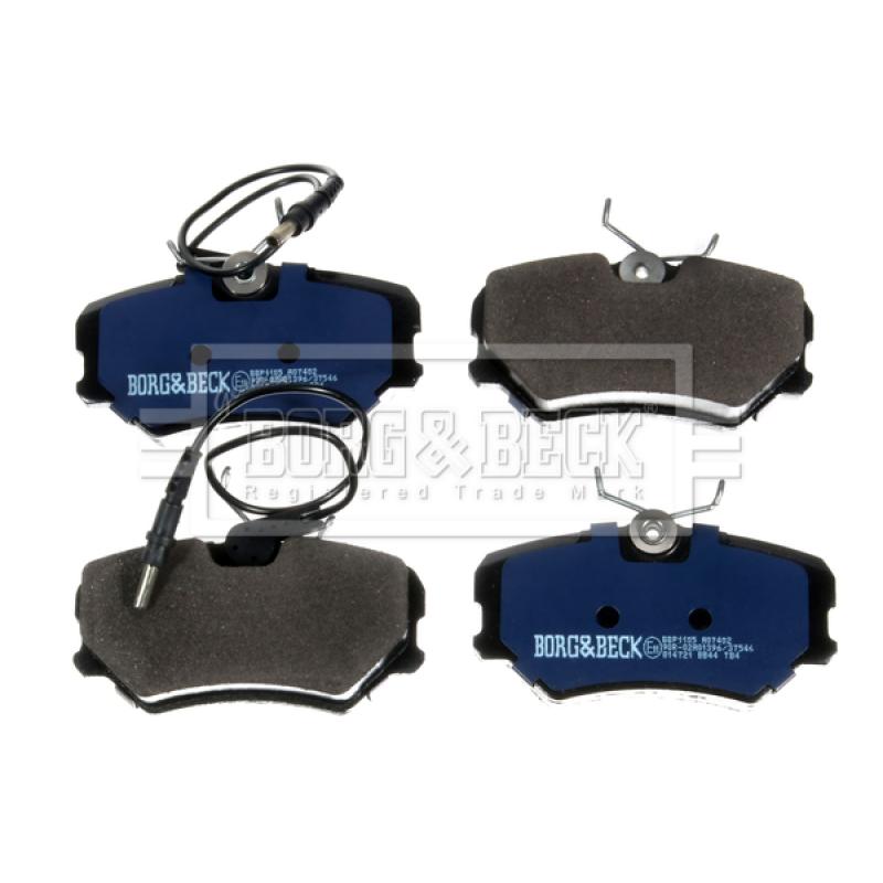 Jeu de 4 plaquettes de frein avant BORG & BECK BBP1105 - Visuel 1