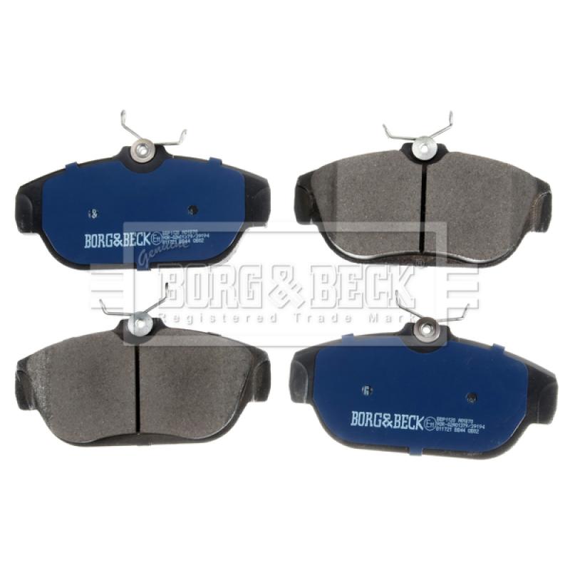 Jeu de 4 plaquettes de frein avant BORG & BECK BBP1120 - Visuel 1