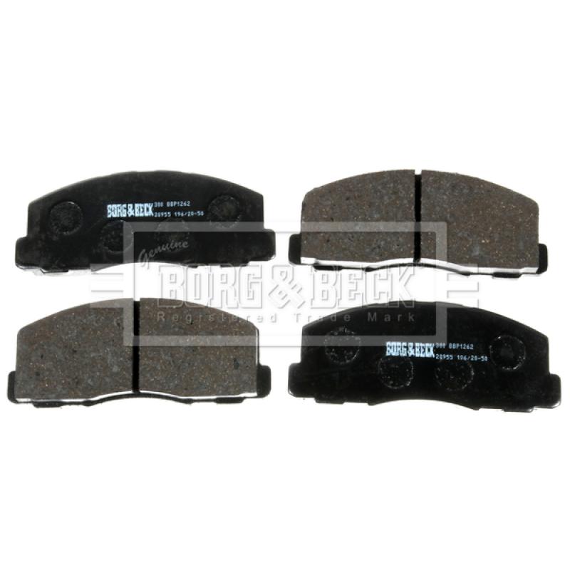 Jeu de 4 plaquettes de frein avant BORG & BECK BBP1262 - Visuel 1