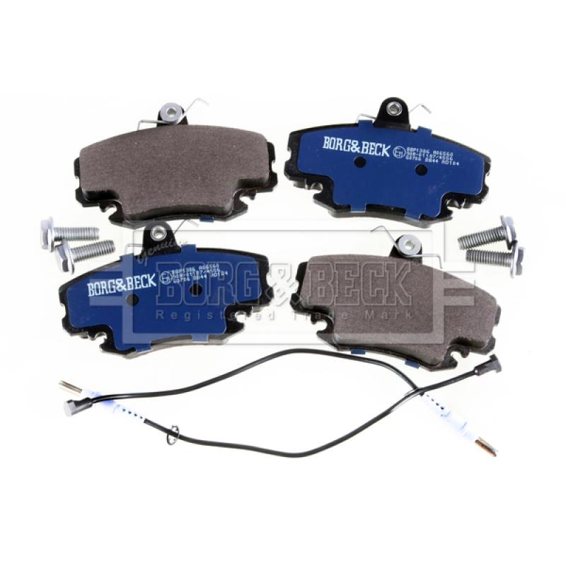 Jeu de 4 plaquettes de frein avant BORG & BECK BBP1386 - Visuel 1