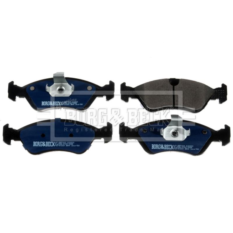 Jeu de 4 plaquettes de frein avant BORG & BECK BBP1423 - Visuel 1