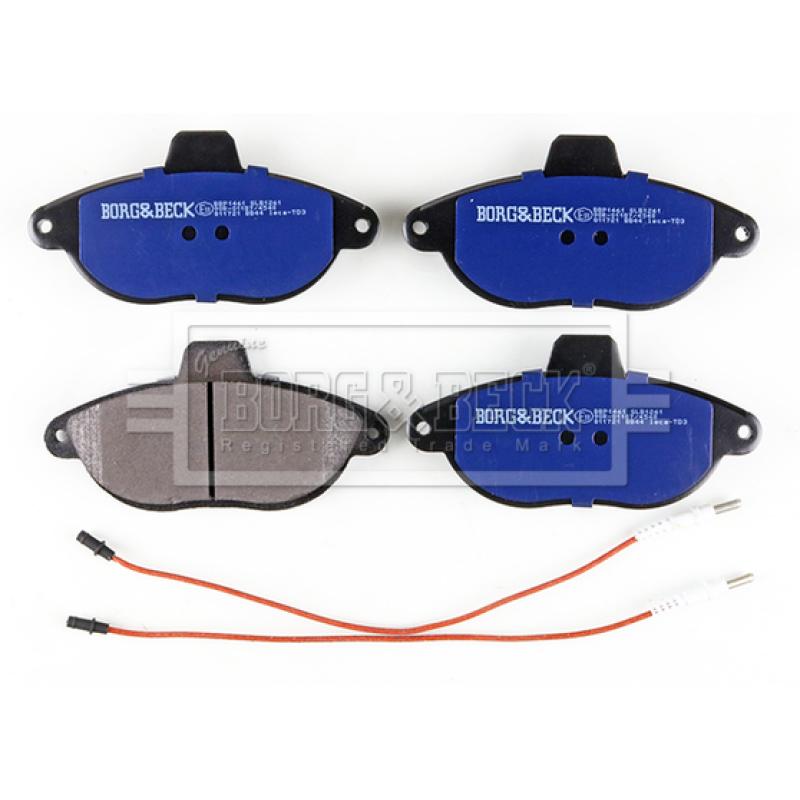 Jeu de 4 plaquettes de frein avant BORG & BECK BBP1461 - Visuel 1