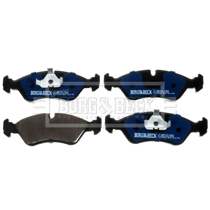 Jeu de 4 plaquettes de frein avant BORG & BECK BBP1474 - Visuel 1