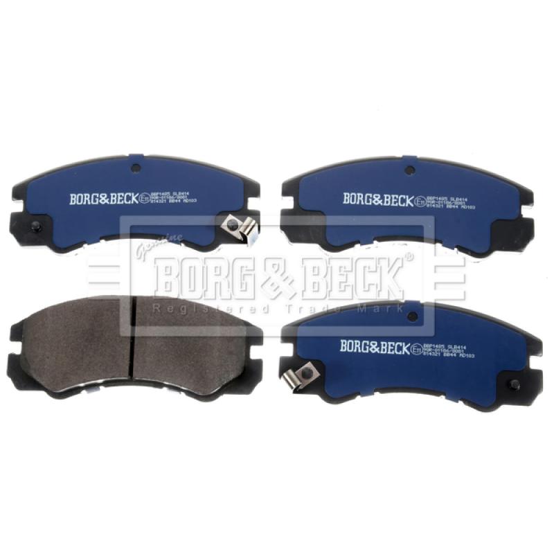 Jeu de 4 plaquettes de frein avant BORG & BECK BBP1485 - Visuel 1