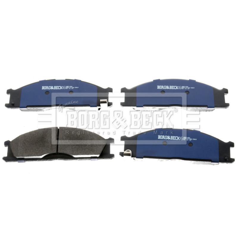 Jeu de 4 plaquettes de frein avant BORG & BECK BBP1486 - Visuel 1