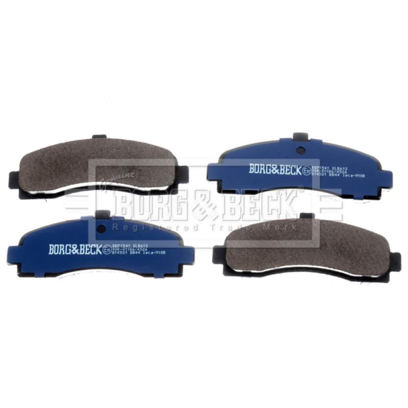 Jeu de 4 plaquettes de frein avant BORG & BECK BBP1541 - Visuel 1