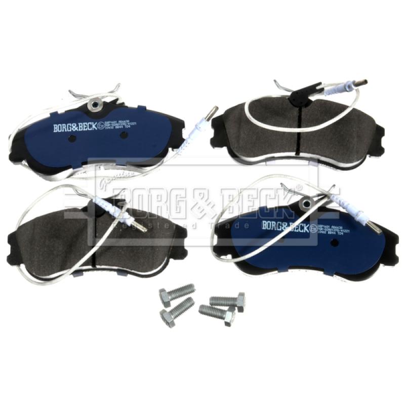 Jeu de 4 plaquettes de frein avant BORG & BECK BBP1601 - Visuel 1