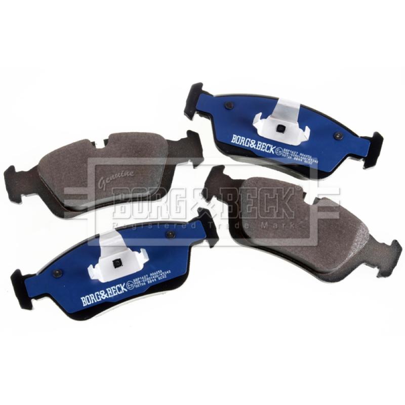 Jeu de 4 plaquettes de frein avant BORG & BECK BBP1627 - Visuel 1