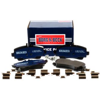 Jeu de 4 plaquettes de frein avant BORG & BECK OEM 1684200020