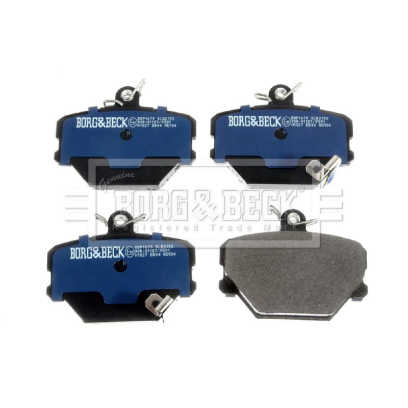 Jeu de 4 plaquettes de frein avant BORG & BECK BBP1679 - Visuel 1