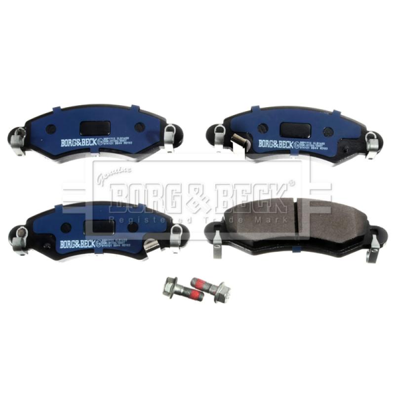 Jeu de 4 plaquettes de frein avant BORG & BECK BBP1713 - Visuel 1