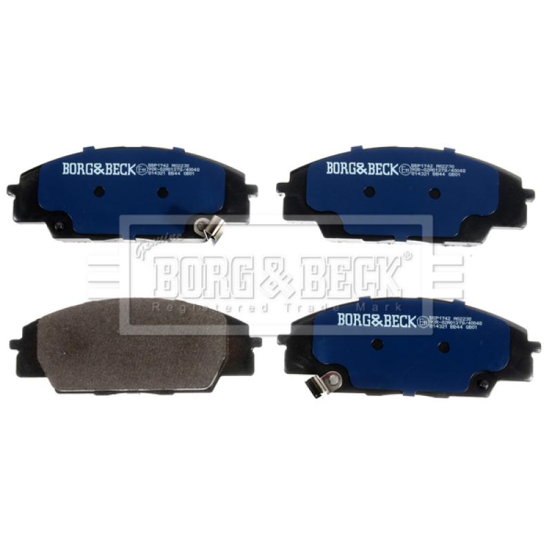 Jeu de 4 plaquettes de frein avant BORG & BECK BBP1742 - Visuel 1