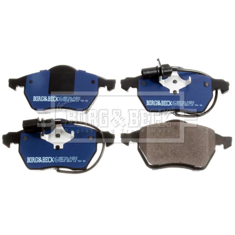 Jeu de 4 plaquettes de frein avant BORG & BECK BBP1766 - Visuel 1