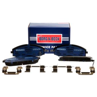 Jeu de 4 plaquettes de frein avant BORG & BECK OEM D1060VC091