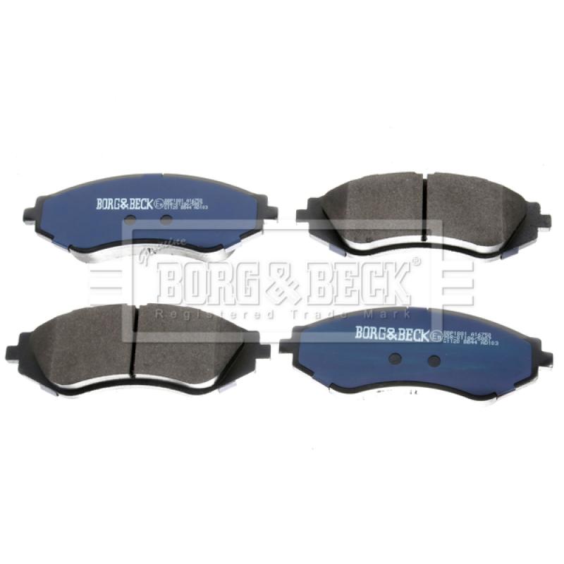 Jeu de 4 plaquettes de frein avant BORG & BECK BBP1881 - Visuel 1