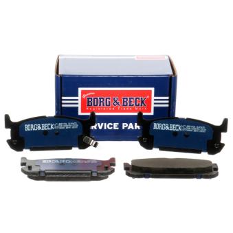 Jeu de 4 plaquettes de frein arrière BORG & BECK OEM N0Y72648ZC