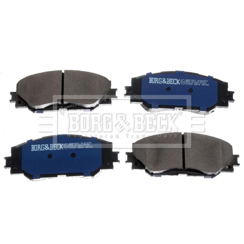 Jeu de 4 plaquettes de frein avant BORG & BECK BBP1991 - Visuel 1