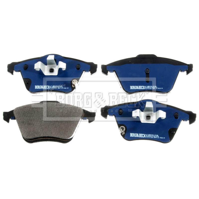 Jeu de 4 plaquettes de frein avant BORG & BECK BBP2154 - Visuel 1
