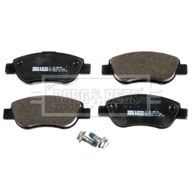 Jeu de 4 plaquettes de frein avant BORG & BECK BBP2186 - Visuel 1