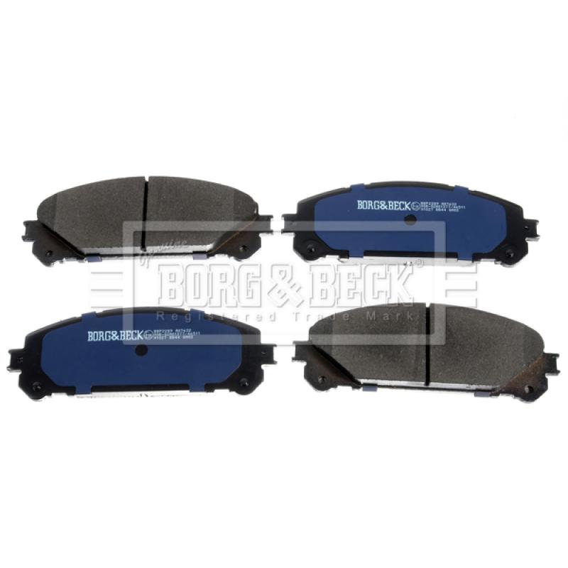 Jeu de 4 plaquettes de frein avant BORG & BECK BBP2289 - Visuel 1