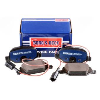 Jeu de 4 plaquettes de frein arrière BORG & BECK OEM 77367241